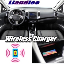 Liandlee Telefone Do Carro Sem Fio Charg er Compartimento de Armazenamento Braço Rápido qi Carregamento Para Peugeot 4008 2012 ~ 2017 2024 - compre barato