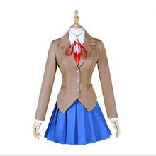Doki Doki Literature Club Monika Cosplay Sayori Yuri Natsuki Cosplay Costume School Uniform Girl Women Costume Game Cos Cloth 2024 - buy cheap