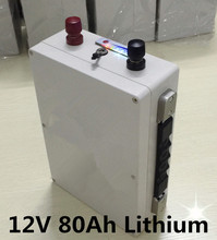 Paquete de batería de iones de litio de 12V y 80Ah, recargable con BMS para sistema de energía solar, UPS, scooter, carretilla elevadora eléctrica 2024 - compra barato