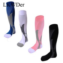 LKWDer 1pair Men Women Leg Support Stretch Compression Socks Below Knee Socks Women Unisex Compression Socks Men Meia Calcetines 2024 - buy cheap