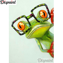 Pintura de desenho animado inteiramente quadrada/broca redonda 5d diy pintura de diamante "sapo" bordado ponto de cruz 3d decoração de casa a11037 2024 - compre barato