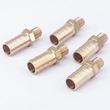 Lote de 5 espiga para manguera I/D, 10mm x M8, acoplador de latón de rosca macho métrica, empalmador, conector para combustible, Gas y agua 2024 - compra barato