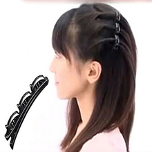 1Pcs Women Double Hair Pin Clips Black Hair Clips Barrette Comb Hairpin Hair Disk Bump Hair Styling Tools 2024 - buy cheap