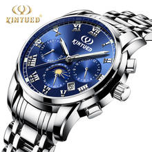 KINYUED Mens Watches Steel Business Luxury Automatic Mechanical Watch Men Waterproof Sport Moon Phase Relogio Masculino 2024 - buy cheap