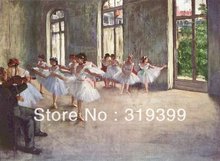 100% handmade Oil Painting Reproduction on linen canvas,The Rehearsal by edgar degas,Free DHL Shipping,Museum quality 2024 - buy cheap