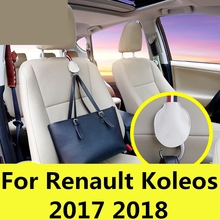 Ganchos de respaldo de asiento para coche organizador Universal para almacenamiento de reposacabezas, para Renault Koleos 2017, 2018 de cuero genuino 2024 - compra barato