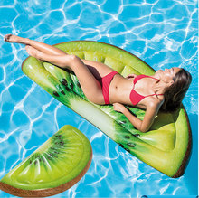 Kiwi-flotador de piscina inflable para niños y adultos, colchón de aire de fila flotante, almohadillas, cama, juguete de agua, Fiesta en la piscina 2024 - compra barato