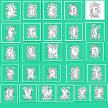 Sello de silicona transparente con forma de flor para álbum de recortes, sello decorativo para manualidades, manualidades, alfabeto, 2019 2024 - compra barato