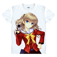 Camiseta japonesa do anime key charlotte, camiseta manga fofa de desenho animado cosplay otosaka yuu soon nao 5406 7564 23 2024 - compre barato