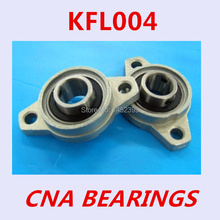 Free Shipping of 20 mm diameter zinc alloy bearing housings KFL004  FL004 flange bearing housings with pillow block 2024 - buy cheap