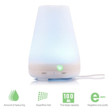 Humidificador de aire ultrasónico con luces LED que cambian de 7 colores, aromaterapia eléctrica, difusor de Aroma de aceite esencial, nuevo 2024 - compra barato