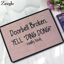 Zeegle Doormat Entrance Floor Mat Funny Door Mat Non-slip Carpet In The Hallway Kitchen Area Rug Rubber Bathroom Carpet Foot Mat 2024 - buy cheap
