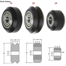 Deek-Rueda de plástico Robot POM para impresora 3D, rueda de Perlin pasiva, tipo ranura en V, Z16 2024 - compra barato