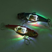 Underwater LED LIGHED VIBRATION SINKING LURE-SALTWATER JIGGING LED Flashing Light Squid Bait Lure fishfinder 2024 - buy cheap