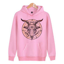 baphomet Fashion Men  Hoodie Hooded Sweatshirt Coat Jacket Winter Warm Outwear  X4037 2024 - buy cheap