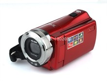 Красная Портативная Цифровая видеокамера высокой четкости, видеокамера 16 мегапикселей 720P HD 2,7 дюймов TFT LCD экран 16xdigital Zoom 2024 - купить недорого