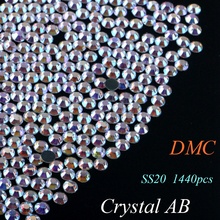 SS20 Crystal AB DMC исправления со стразами Стекло кристаллы Камни Hot Fix на Flatback Стразы с клеем 2024 - купить недорого