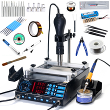 YIHUA 853AAA Preheating Station 3 In 1 BGA Rework Station Soldering Irons Hot Air Desoldering Station With Hot Air Gun Stand 2024 - buy cheap