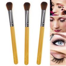 1Pc Wood color Brush Synthetic Face Contour Blush Foundation Powder Makeup Brushes Professional Cosmetics Beauty 2024 - buy cheap