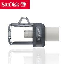 SanDisk USB флеш-накопитель 32 Гб USB 3,0 двойной мини-накопитель cle USB флеш-накопитель Pendrive animado для ПК и телефонов Android 2024 - купить недорого