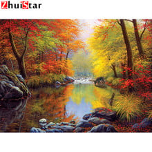 Full Diamond Square Diamond 5D DIY Diamond Painting Landscape Autumn Diamond Embroidered Cross-stitch Rhinestone Mosaic XY1 2024 - buy cheap