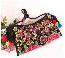 Moda bordado nacional bolsas de compras! quente artesanal floral bordado senhora ombro & crossbody sacos agradável boêmio transportadora 2024 - compre barato