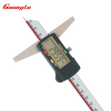 Guanglu-medidor digital de profundidade, 0-150mm/6 '', 0.01 mm/polegada, micrômetro eletrônico de aço inoxidável, ferramentas de medição 2024 - compre barato