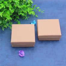 Caixa de presente de papel kraft 24 tamanhos, 7cm x 7cm, caixa de papelão kraft para pendente de doces e sabonete, embalagem personalizada, logotipo personalizado 2024 - compre barato