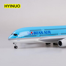 Avião de plástico fundido, avião com escala de 1/160 cm, modelo de companhia aérea internacional estilo coreana, leve e fundido 2024 - compre barato