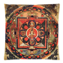 45x45cm Mandala&Tibet Thangka Polyester cushion cover decorative  print throw pillows case for sofa home decor pillowcase 2024 - buy cheap