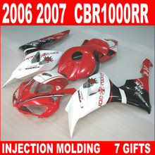 Factory outlet for HONDA CBR1000RR fairings ABS plastic glossy red white black fairing set 06 07 cbr 1000rr UNG96 2024 - buy cheap