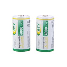 2PCS/LOT BTY High-capacity 4000mAh C Size 1.2V HR14 Ni-MH Rechargeable Battery 2024 - buy cheap