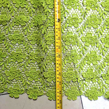 7 yards hollow out african lace fabrics 135 cm wide lemon color african guipure lace flower leaf water soluble guipure lace DIY 2024 - buy cheap