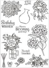 FLOWER Transparent Clear Silicone Stamp/Seal for DIY scrapbooking/photo album Decorative clear stamp A566 2024 - buy cheap