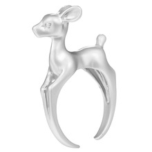 Cxwind Adjustable Around Finger Bambi Deer Ring Animal Deer Ring Jewelry Fashion Knuckle Rings for Women gift Bague Femme 2024 - buy cheap