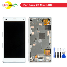 Lcd original para sony xperia z3, tela compacta, touch screen, z3 mini d5803 d5833, substituição para sony xperia z3, lcd compacto 2024 - compre barato