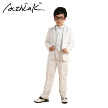 ActhInK Floral Boys 6PCS Vest+Blazer+Pant+Shirt+Bowtie+Belt Dress Suits Brand Gentle Boys Formal Suits Kids Wedding Suits, MC161 2024 - buy cheap