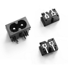 10Pcs Black Male Plug IEC320 C8 Power Socket Connector AC 250V 2.5A Right Angle 2024 - buy cheap