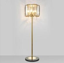 Lámpara de pie minimalista moderna para sala de estar, dormitorio con personalidad, de lujo, Gran piso de pie de cristal 2024 - compra barato