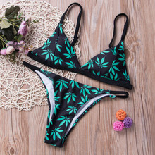 Conjunto de Bikini de verano para mujer, bañador acolchado con realce, multicolor, sujetador triangular, conjunto de Bikini, 2019 2024 - compra barato