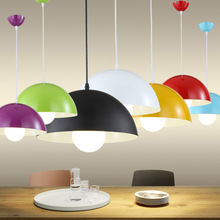 Nordic Single Head Pendant Light Indoor LED Loft Lamp Macaron Semicircular Lid Modern Kitchen Cafe Bedroom Home Lighting Decor 2024 - buy cheap
