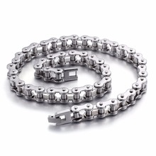 55cm Stainless Steel Biker Bicycle Chain Mens Link Chain Necklace Fashion PunkMale Jewelry Accessory 2024 - buy cheap