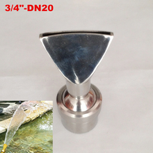DN20 насадка-спринклер для фонтанов в форме вентилятора из нержавеющей стали 2024 - купить недорого