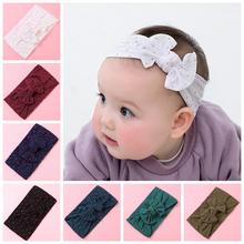 Gold Polka Dots Nylon Baby Headband, Knot Bow Nylon Turban Head wrap, Baby girls hair accessories Photo props 2024 - buy cheap