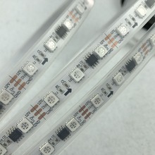 Tira digital led, 5m, CC de 12V, 60leds/m, 20 piezas ws2811 ic/metro (20 píxeles), IP68, impermeable en tubo de silicona 2024 - compra barato