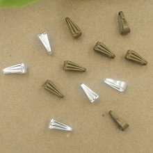 9*4mm Oval Buckle Copper Pendant Bails Clips Silver color/Rhodium/Antique Bronze Plated Pendant Clasps DIY Jewelry Parts 2024 - buy cheap