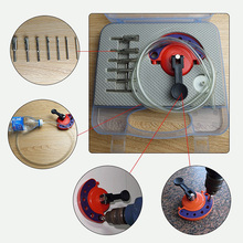 4-12 мм стекло открытие локатор пластик Регулируемая плитка отверстие пилы направляющие локаторы отверстия присоска QP2 2024 - купить недорого