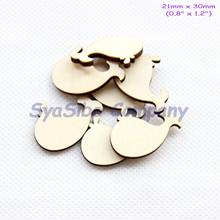 (50pcs/lot) 30MM Blank Rustic Whale Oranments Unfinished Wooden Supply Cutout 1.2"-CT1474B 2024 - buy cheap