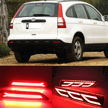 2PCS For Honda CRV CR-V 2007 2008 2009 Multi-function LED Tail Rear Bumper Light Rear Fog Lamp Auto Bulb Brake Light Reflector 2024 - buy cheap