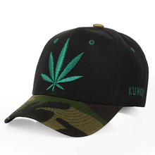 Fashion Embroidery Maple Leaf Cap Weed Snapback Hats For Men Women Cotton Swag Hip Hop Fitted Baseball Caps 2024 - buy cheap